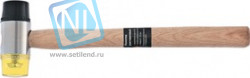 108305, Молоток рихтовочный, бойки 35 мм, комбинированная головка, деревянная ручка