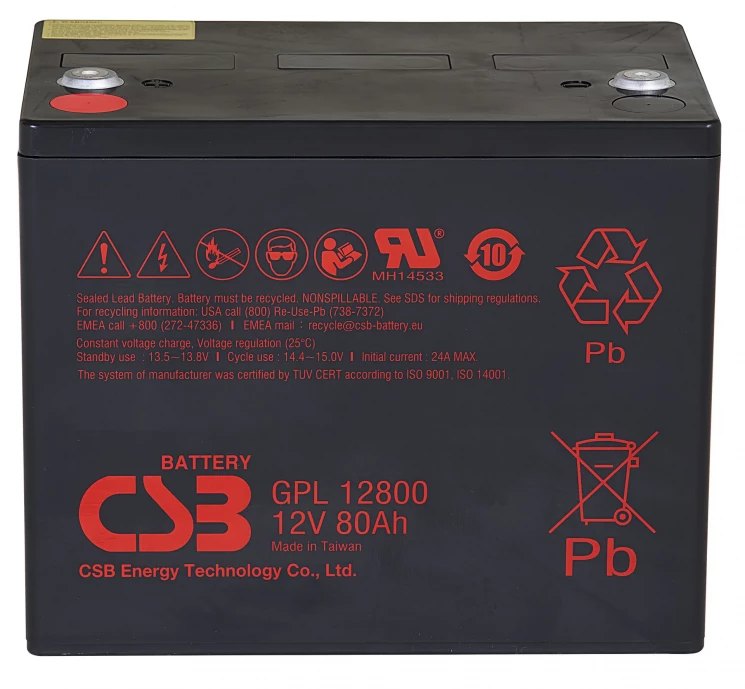 Аккумулятор CSB GPL12800