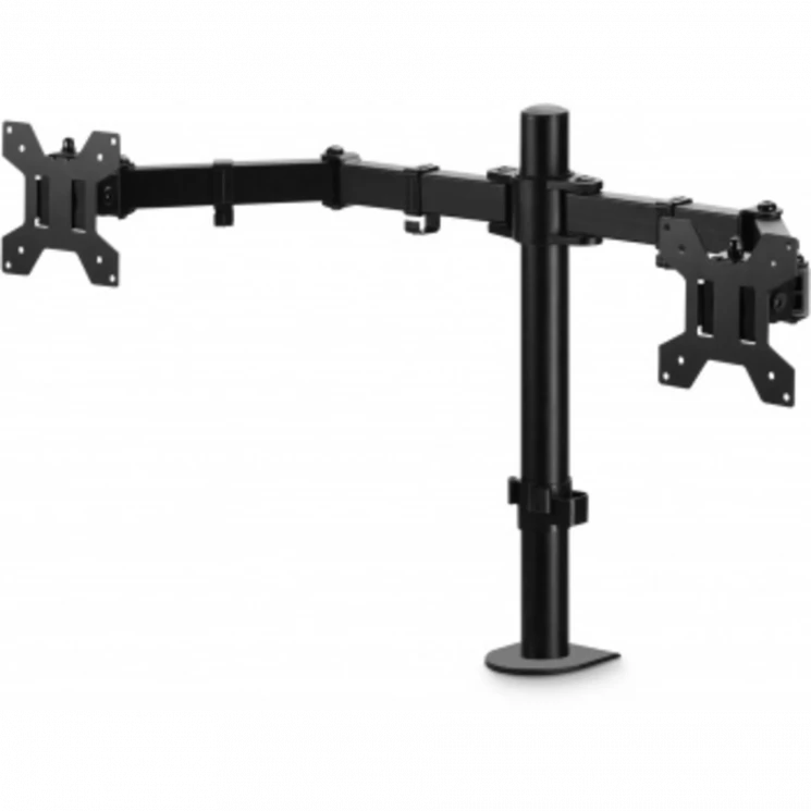 Кронштейн для мониторов ЖК Buro M052 черный 15"-27" макс.16кг крепление к столешнице поворот и накло