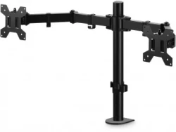 Кронштейн для мониторов ЖК Buro M052 черный 15"-27" макс.16кг крепление к столешнице поворот и накло