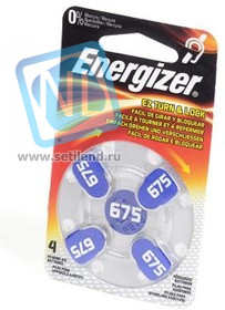 Energizer Zinc Air 675 BL4, Элемент питания