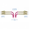 Патчкорд оптический LC/UPC-LC/UPC MM (OM4) Duplex 3 метра