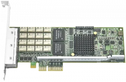 Сетевая карта 4 порта 10/100/1000Base-T Bypass (RJ45, Intel i350AM4), Silicom PE2G4BPi35LA-SD