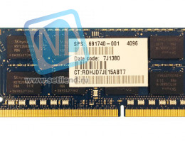 Модуль памяти HP 691740-001 4GB, 1600MHz, PC3L-12800 DDR3L DIMM memory module-691740-001(NEW)