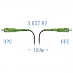 Патчкорд оптический FTTH SC/APC, кабель 604-04-01, 150 метров