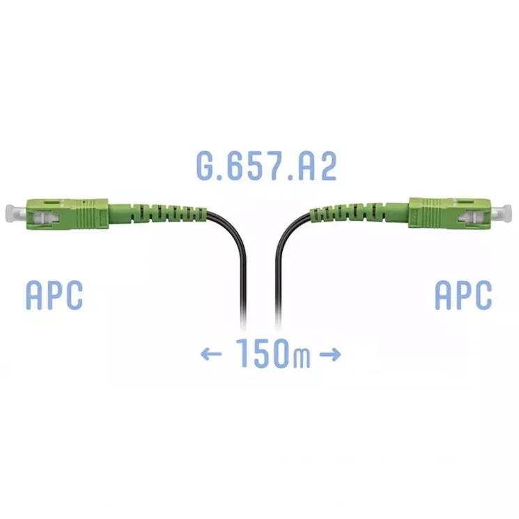 Патчкорд оптический FTTH SC/APC, кабель 604-04-01, 150 метров