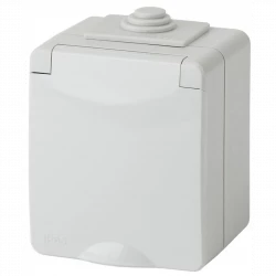 Розетка 1-м ОП Эра Эксперт 11-2601-03 16А IP65 250В 2P+E сер. Эра Б0035988