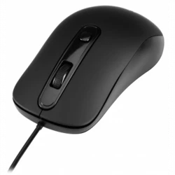 Мышь Оклик 155M черный оптическая (1600dpi) USB (4but)