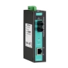 Медиаконвертер Ethernet 10/100BaseTX в 100BaseFX (многомодовое оптоволокно) в металлическом корпусе с расширенным диапазоном температур MOXA