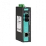 Медиаконвертер Ethernet 10/100BaseTX в 100BaseFX (многомодовое оптоволокно) в металлическом корпусе с расширенным диапазоном температур MOXA