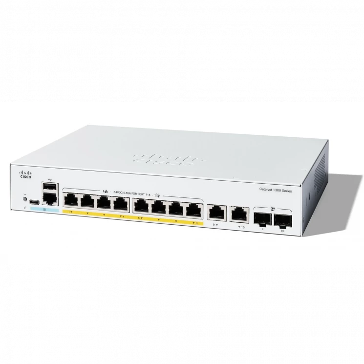 Коммутатор Cisco Catalyst C1300-8P-E-2G