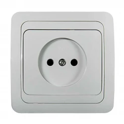 Розетка 1-м СП Classico 2022 16А IP20 бел. ASD / IN HOME 4680005959891