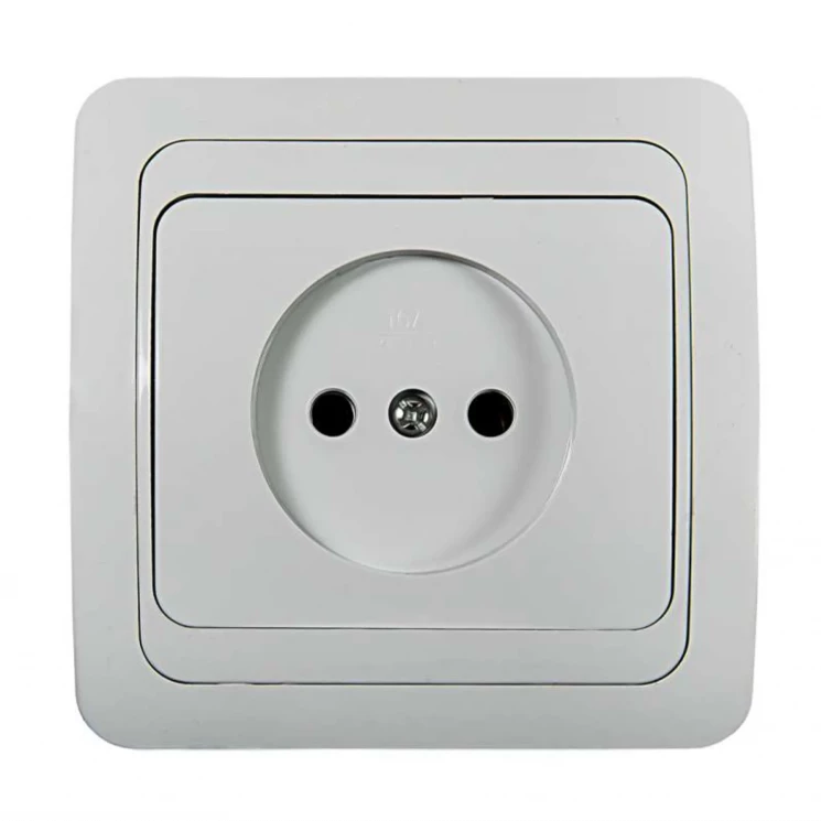 Розетка 1-м СП Classico 2022 16А IP20 бел. ASD / IN HOME 4680005959891