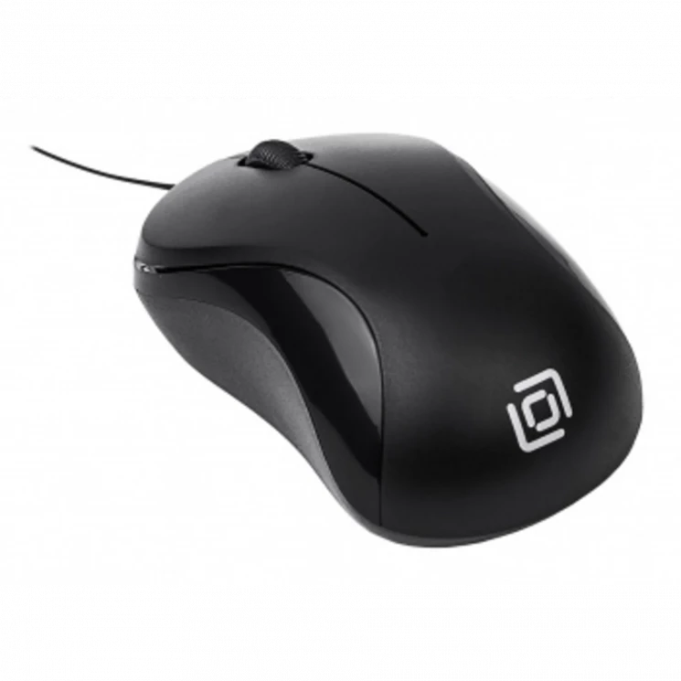 Мышь Оклик 115SR черный оптическая (1000dpi) USB для ноутбука (3but)