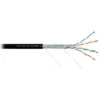 Кабель NETLAN U/UTP 4 пары, Кат.6 (Класс E), 250МГц, одножильный, BC (чистая медь), внешний, PE до -40C, черный, 305м