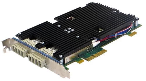 Сетевая карта 4 порта 1000Base-LX Bypass (LC, Intel 82580), Silicom PE2G4BPFi80-LX-SD-R