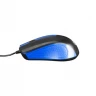 Мышь Оклик 225M черный/синий оптическая (1200dpi) USB (3but)