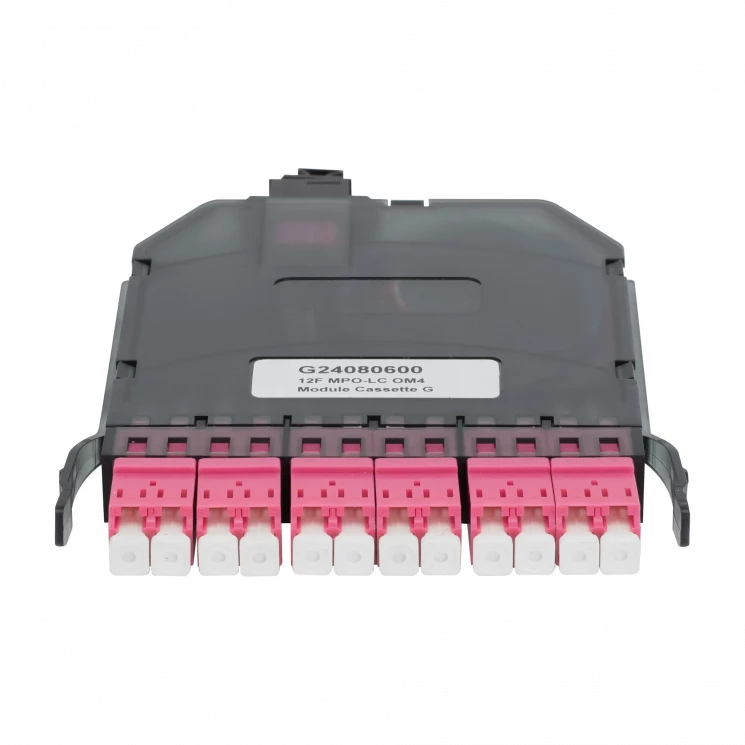 Кассета распределительная MPO/UPC на 12LC/UPC портов MM (OM4), для SNR-CMP-OT-144P