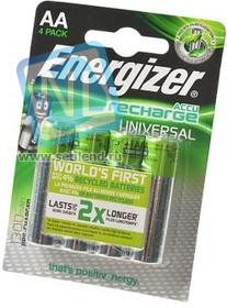 Energizer Recharge Universal АА1300мАч BL4, Аккумулятор