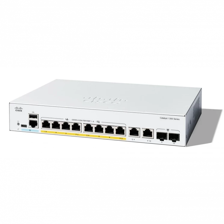 Коммутатор Cisco Catalyst C1300-8FP-2G