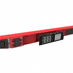Блок розеток интеллектуальный: Ethernet, 0U, 400V, (3) 32A, in: IEC309, out: (6) C19; (18) C13 с фиксацией кабелей