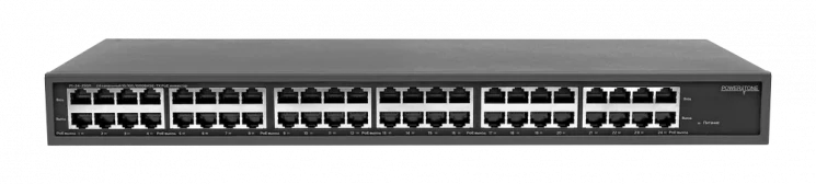 PoE инжектор стоечный неуправляемый PI-24-250R, 24x10/100/1000BASE-T PoE 802.3af&at, PoE бюджет 250Вт
