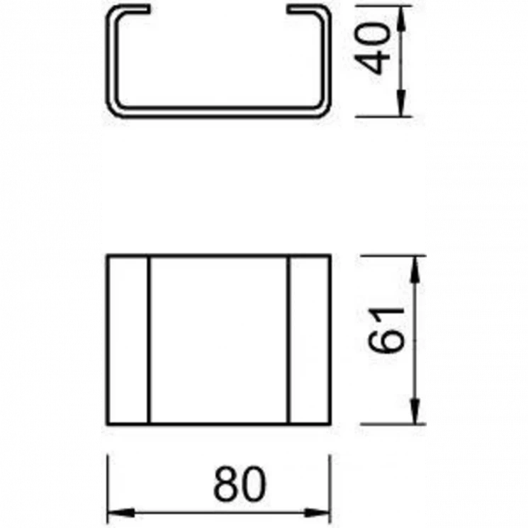 Распорка С-образная DSK 61 FT гор. оцинк. OBO 6416519
