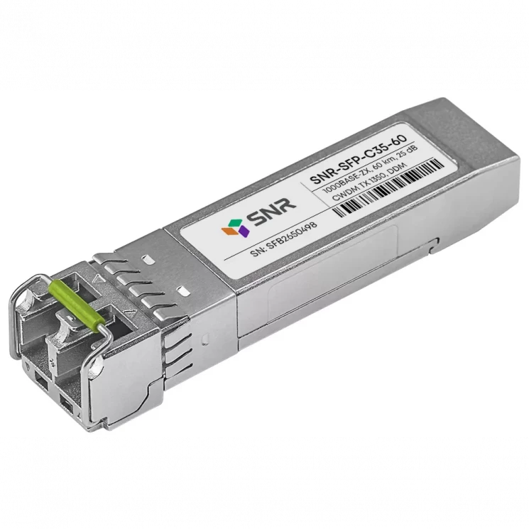 Модуль SFP CWDM оптический, дальность до 60км (25dB), 1350нм