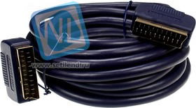 411-075, Scart- Scart 21pin, PROF 5.0м