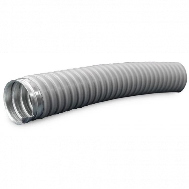 Металлорукав в ПВХ изоляции МРПИ НГ 20 d20мм без протяжки сер. (уп.50м) ГОФРОМАТИК/ЗЭТАРУС zeta41921