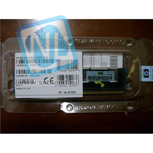 Модуль памяти HP 500658-B21 4GB 2Rx4 PC3-10600R-9 Kit-500658-B21(NEW)