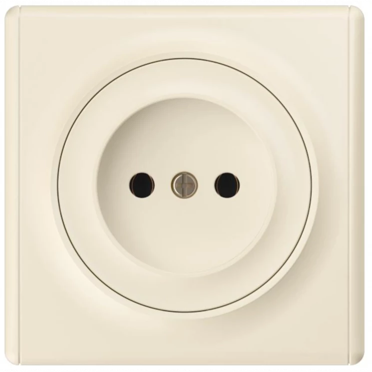 Розетка 1-м СП Florence 16А IP20 без заземл. винтов. клеммы механизм беж. (1E10301301) OneKeyElectro