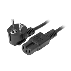 Кабель питания EU-Schuko/IEC320-C15, 220B, 10А, 1.8м