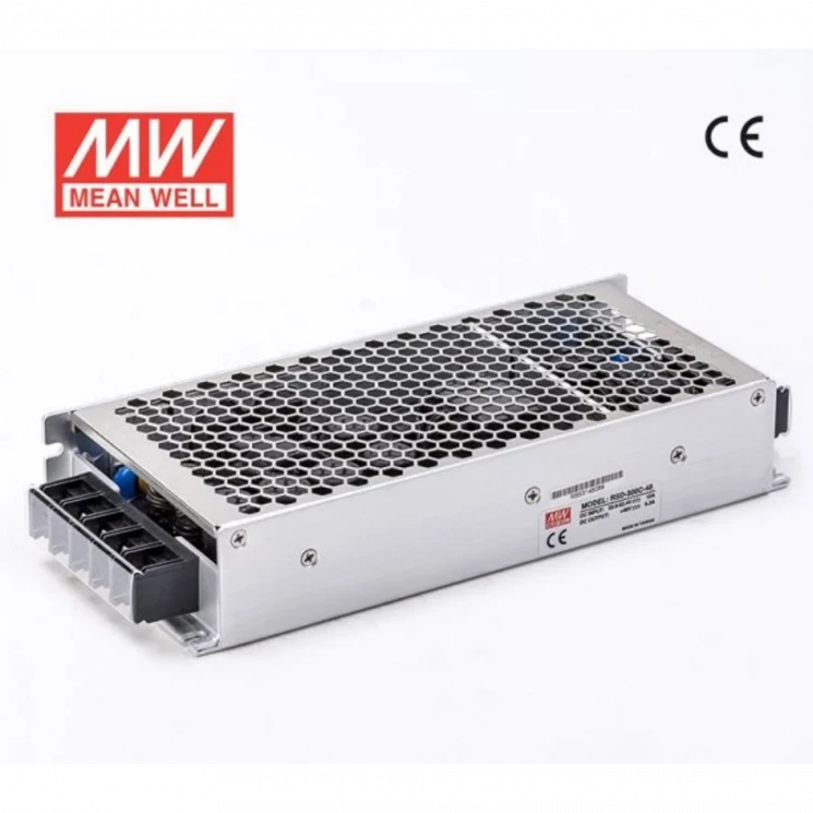 RSD-300C-48 Преобразователь: DC/DC; 300Вт; Uвх:33.6...62.4В; Uвых: 48ВDC; Iвых:6.3А, Mean Well