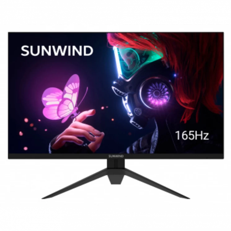 Монитор SunWind 27" SUN-M27BG130 черный IPS LED 1ms 16:9 HDMI матовая 300cd 178гр/178гр 2560x1440 18