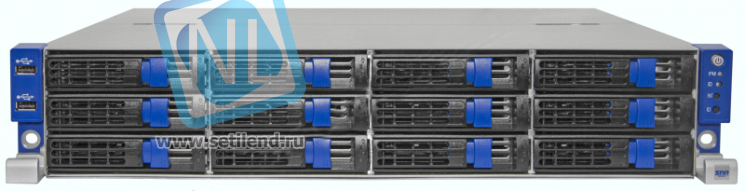 Сервер SNR-SR380R, 2U, 1 процессор Intel Xeon E5-2620V2, 16G DDR3, резервируемый БП