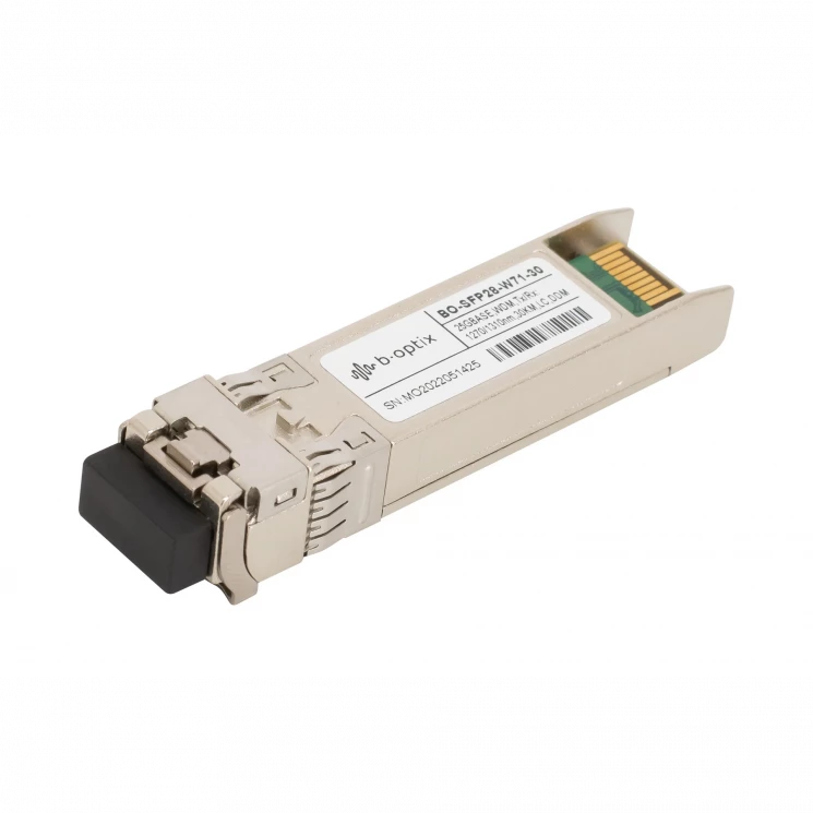 Модуль SFP28 WDM, 25GBASE, разъем LC, дальность до 30км, 1270нм