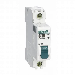 Выключатель автоматический модульный 1п B 50А 4.5кА ВА-101 DEKraft 11011DEK