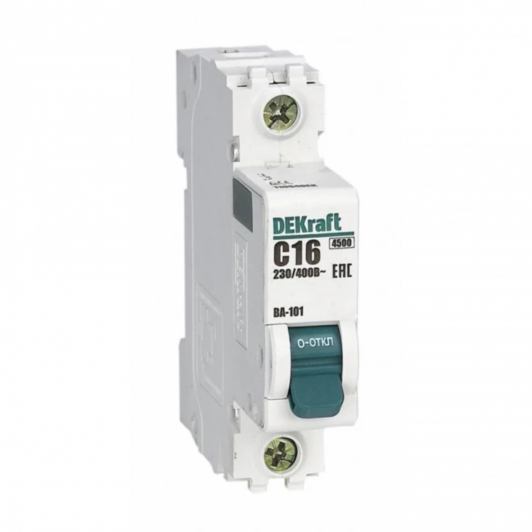 Выключатель автоматический модульный 1п B 50А 4.5кА ВА-101 DEKraft 11011DEK