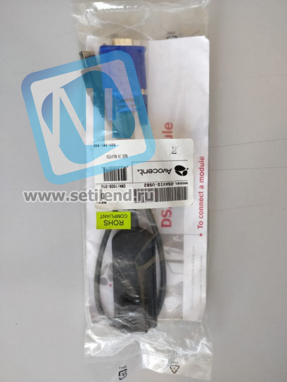 Кабель HP DSAVIQ-USB2 Avocent Server interface module for USB 2.0 w/ 14" cable-DSAVIQ-USB2(NEW)