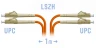 Патчкорд оптический LC/UPC MM (OM2) Duplex 1 метр