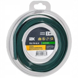 Трубка термоусадочная ТТУ нг-LS 8/4 зел. (уп.2м) IEK UDR12-008-004-002-K06-T