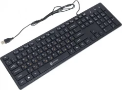 Клавиатура Оклик 520M2U черный/черный USB slim Multimedia
