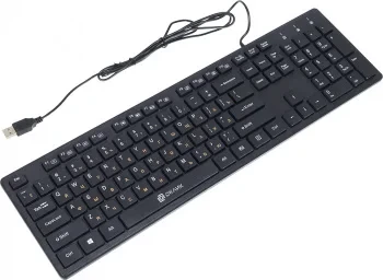 Клавиатура Оклик 520M2U черный/черный USB slim Multimedia
