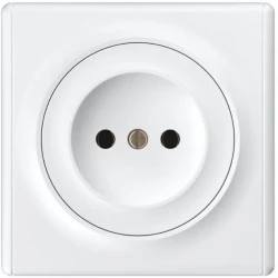 Розетка 1-м СП Florence 16А IP20 без заземл. винтов. клеммы механизм бел. (1E10301300) OneKeyElectro