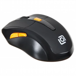 Мышь Оклик 585MW черный оптическая (1600dpi) беспроводная USB для ноутбука (6but)