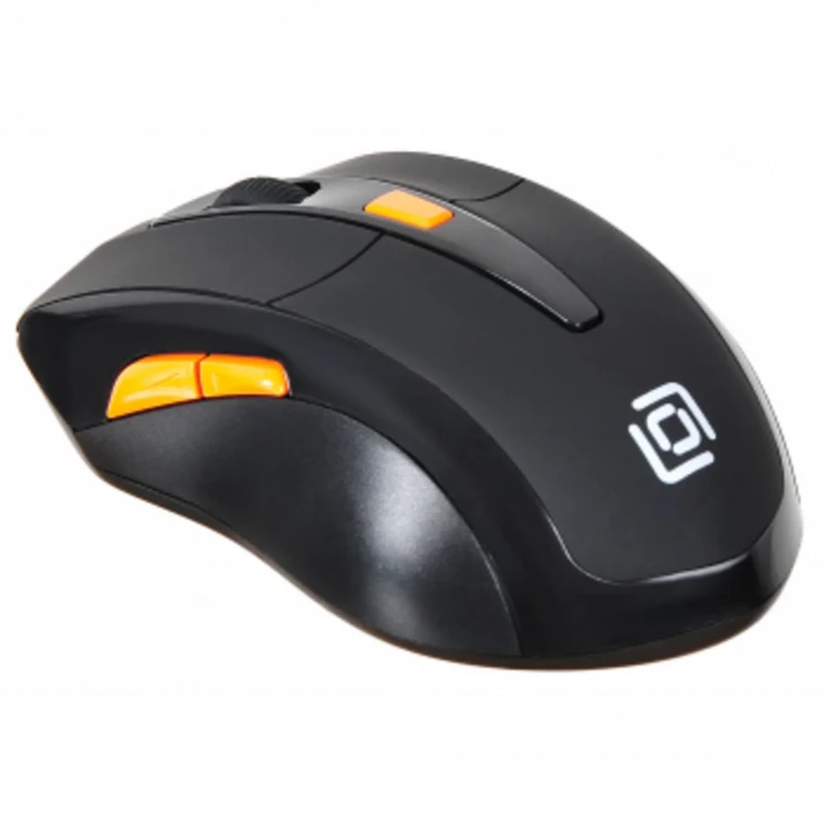 Мышь Оклик 585MW черный оптическая (1600dpi) беспроводная USB для ноутбука (6but)
