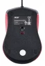 Мышь Acer OMW012 черный/красный оптическая (1200dpi) USB (3but)