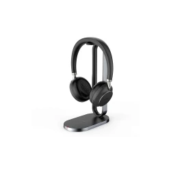 Гарнитура BH76 with Charging Stand UC Black USB-A, Беспроводная BT,BHC76,Зарядка Qi,HD звук,Шумоподав.ANС,Черн