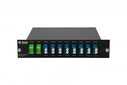 Мультиплексор DWDM двухволоконный 8-канальный в 1/2-слоте
